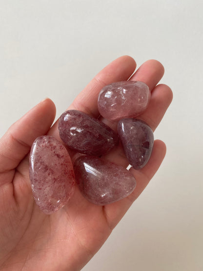 Strawberry Quartz Tumble - Gratitude